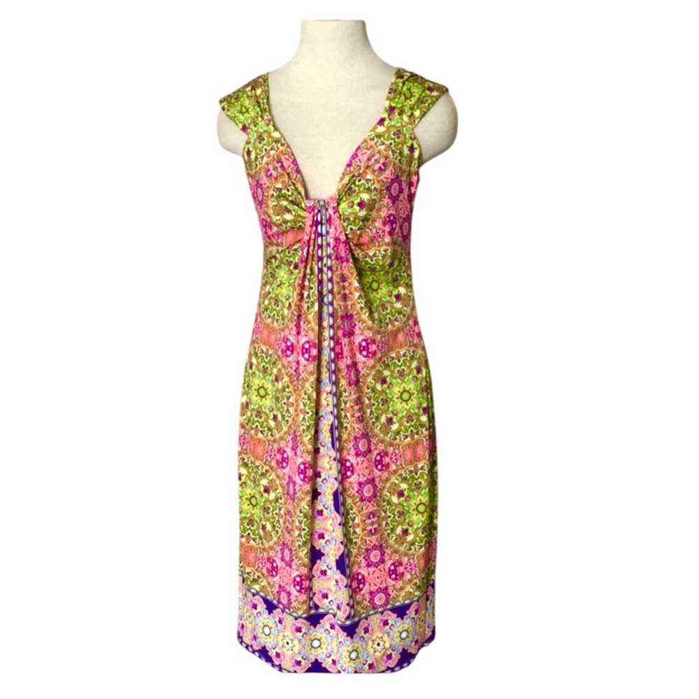 Medallion print easy wear summer dress